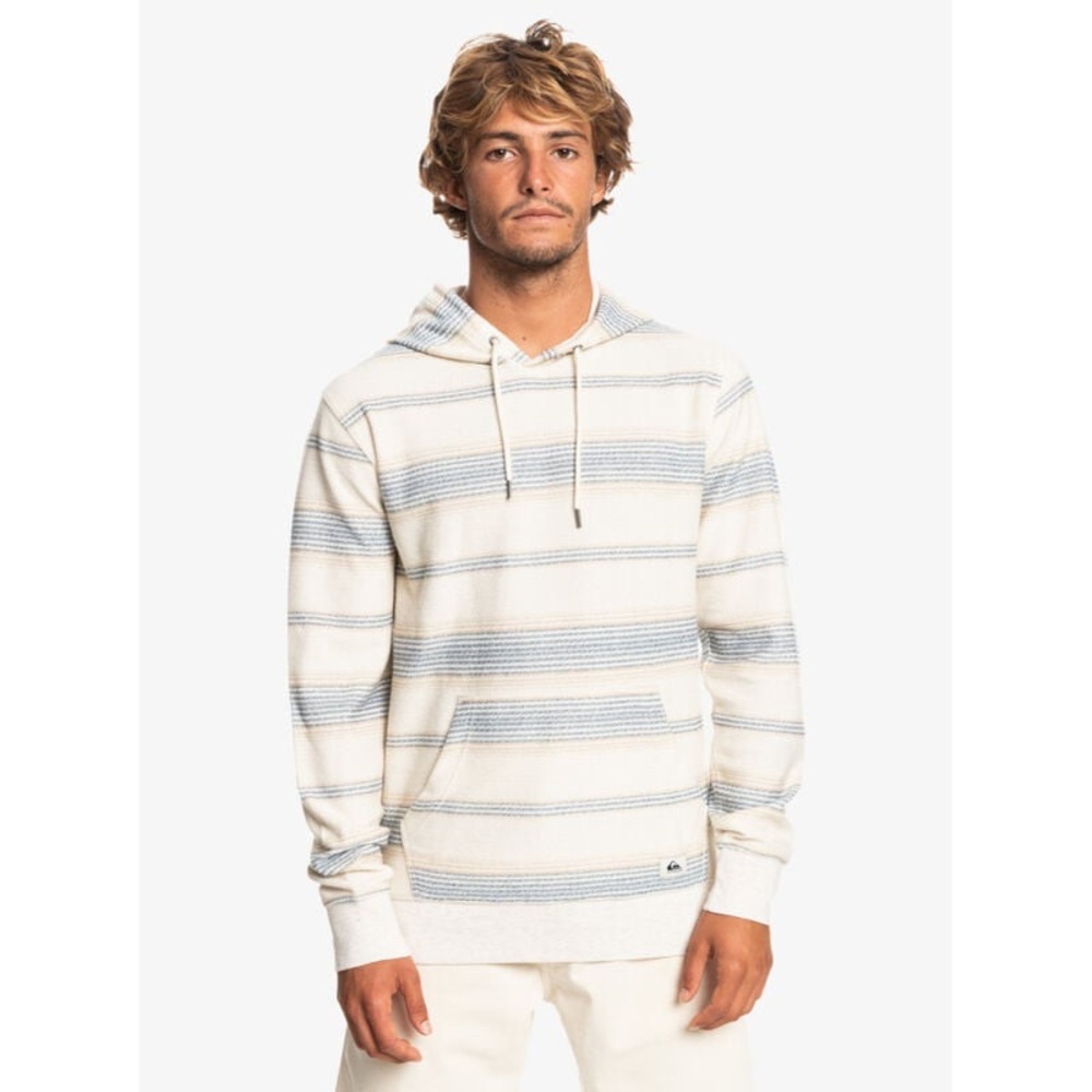Quiksilver Cream and Blue Knit Hoodie